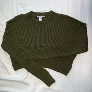 Urban Outfitters Long Sleeve Knitted Crop Top